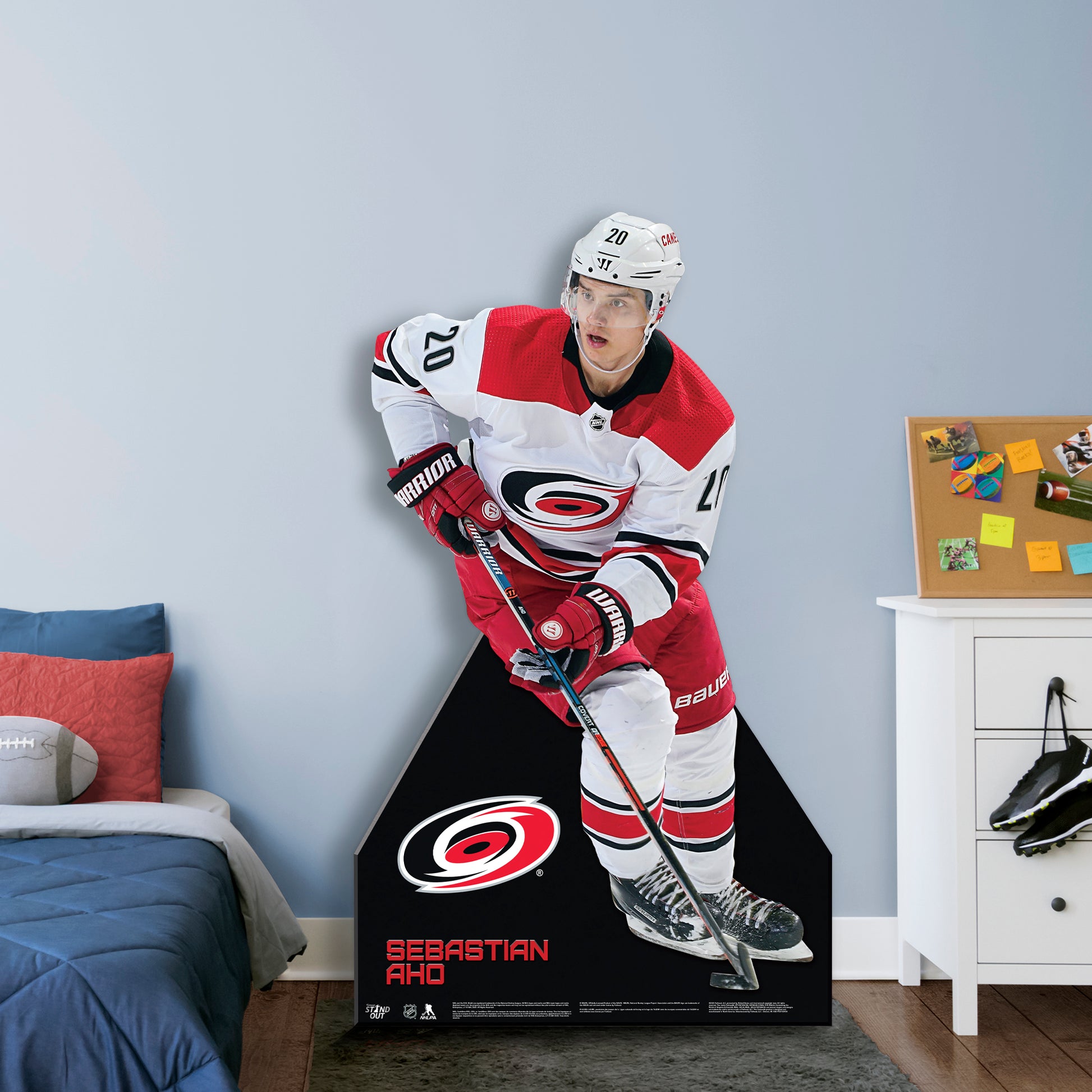 Carolina Hurricanes: Sebastian Aho 2021 Poster - NHL Removable Adhesive Wall Decal XL