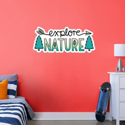 Explore Adventure        - Officially Licensed Big Moods Removable     Adhesive Decal