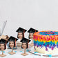 Custom Graduation Cardstock Big Head Minis (9 to a sheet)