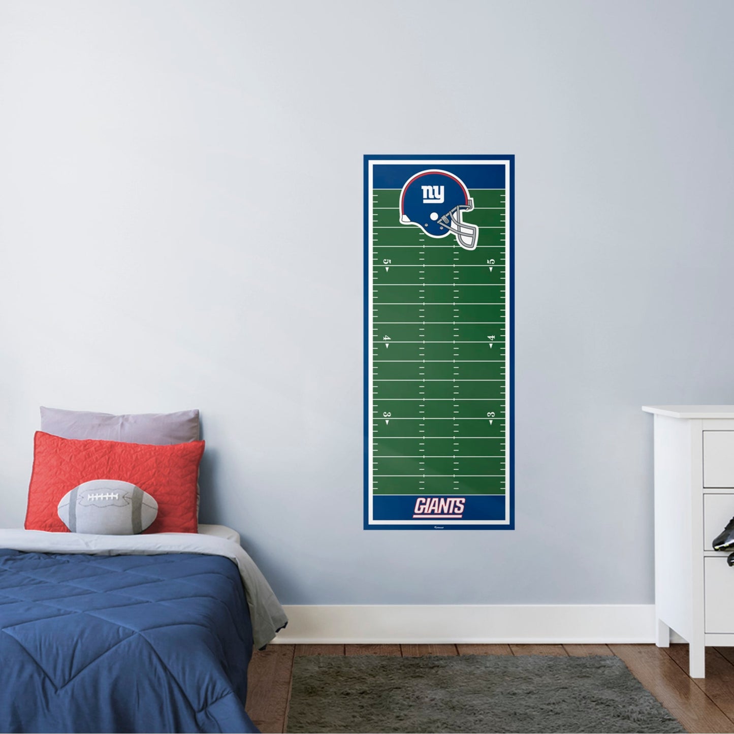 New York Giants:  Growth Chart        - Officially Licensed NFL Removable Wall   Adhesive Decal