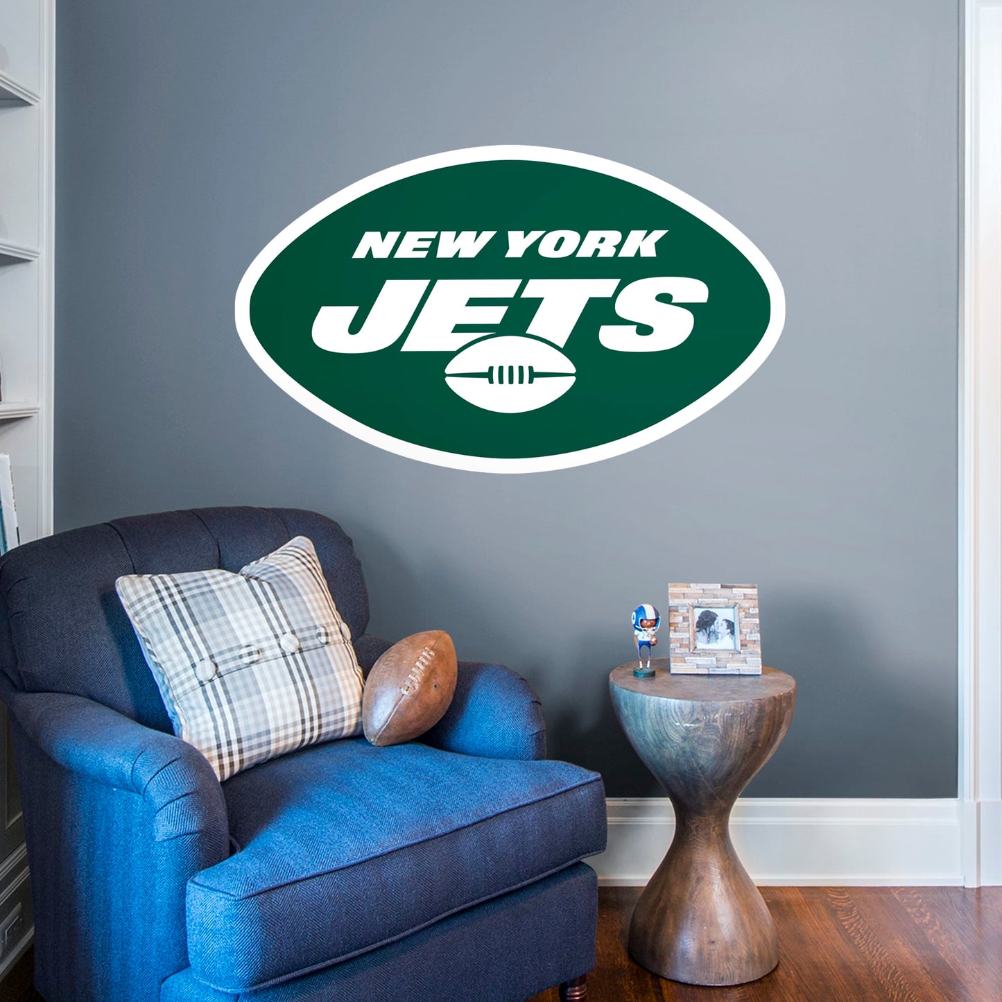New York Jets:  Logo        - Officially Licensed NFL Removable Wall   Adhesive Decal
