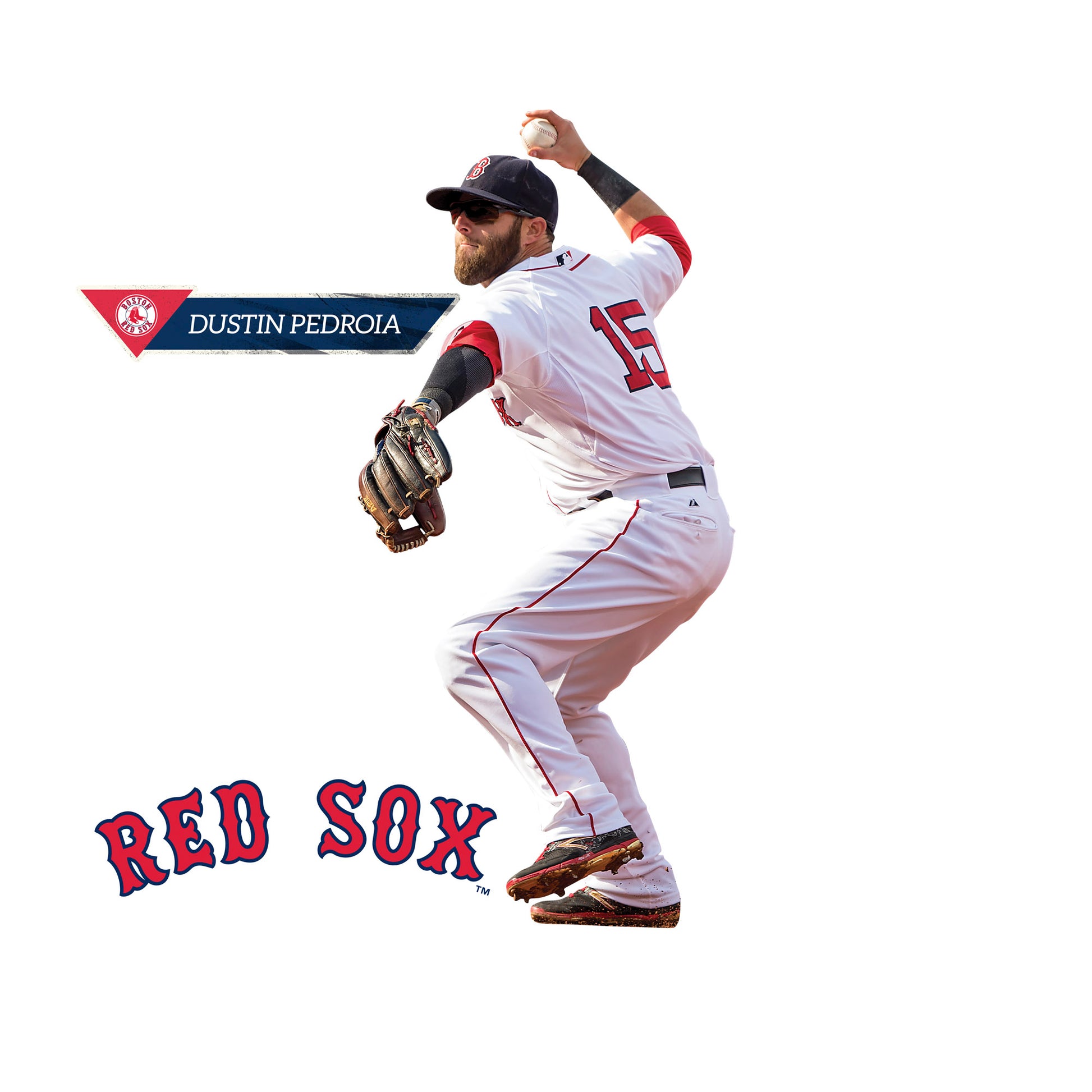 Dustin Pedroia MLB Removable Wall Decal