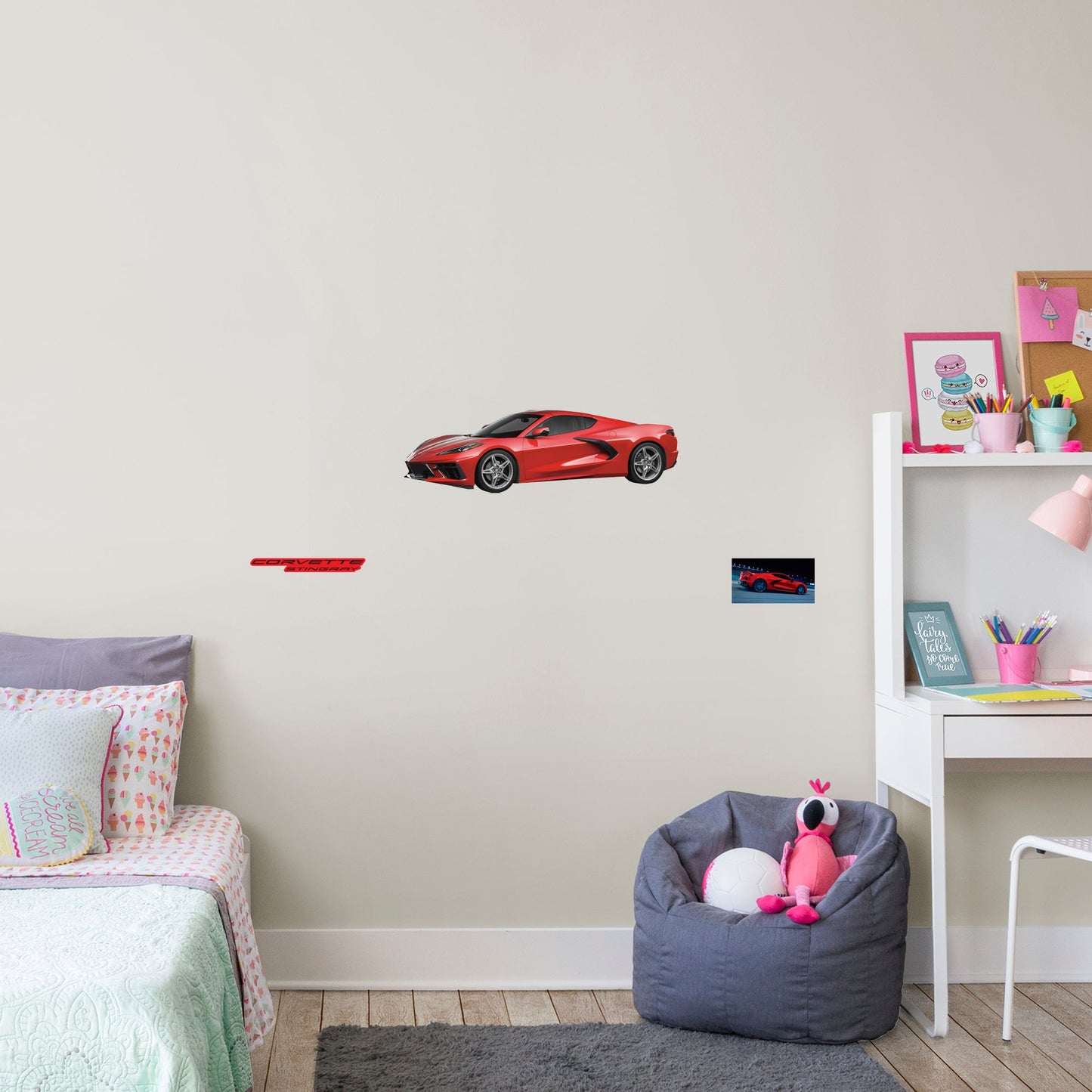 Chevrolet Corvette Red Stingray: Officially Licensed GM Removable Wall Decal