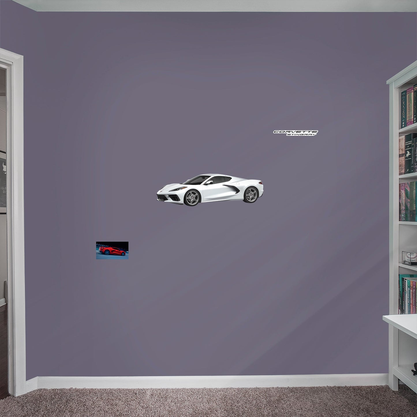 Chevrolet Corvette White Stingray: Officially Licensed GM Removable Wall Decal