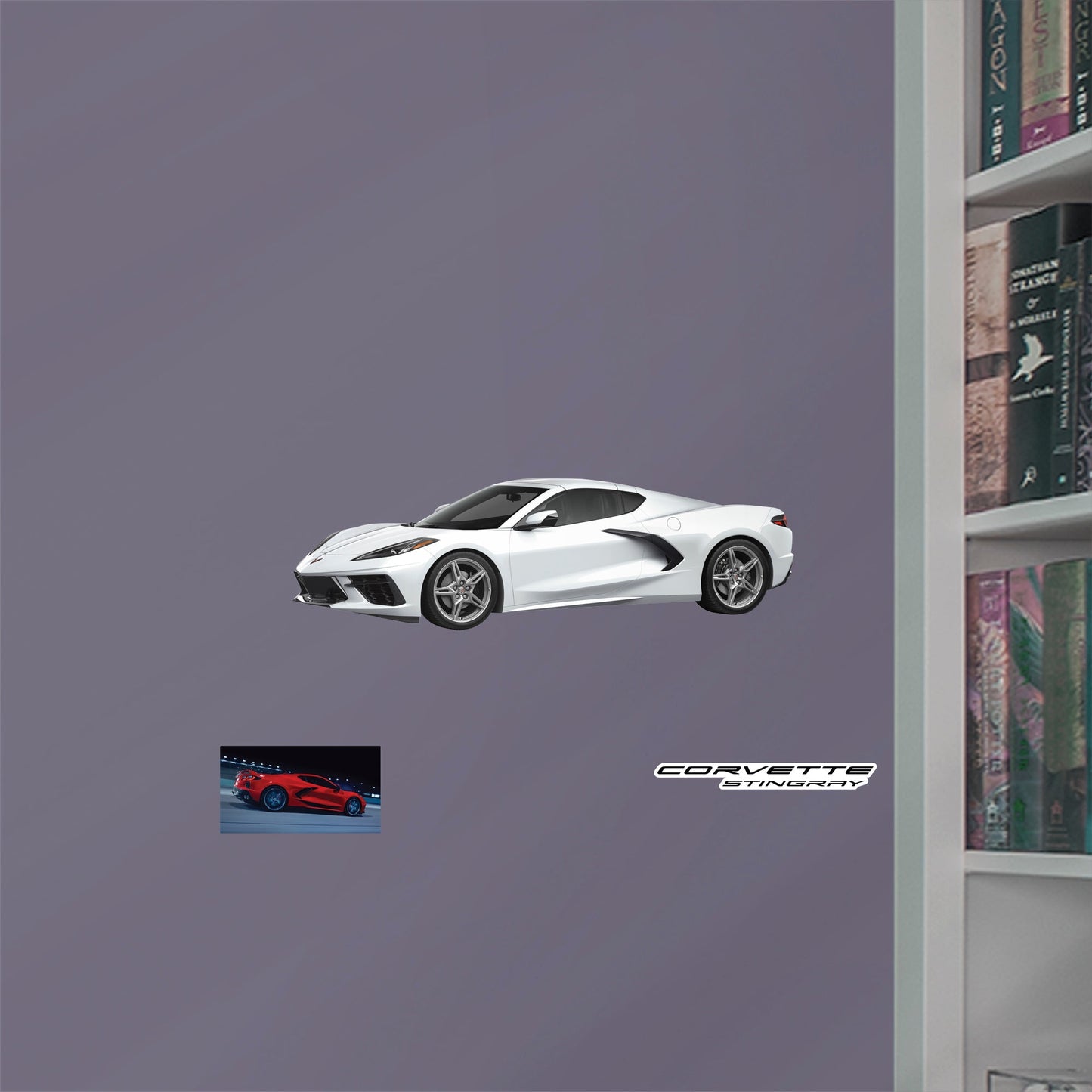Chevrolet Corvette White Stingray: Officially Licensed GM Removable Wall Decal