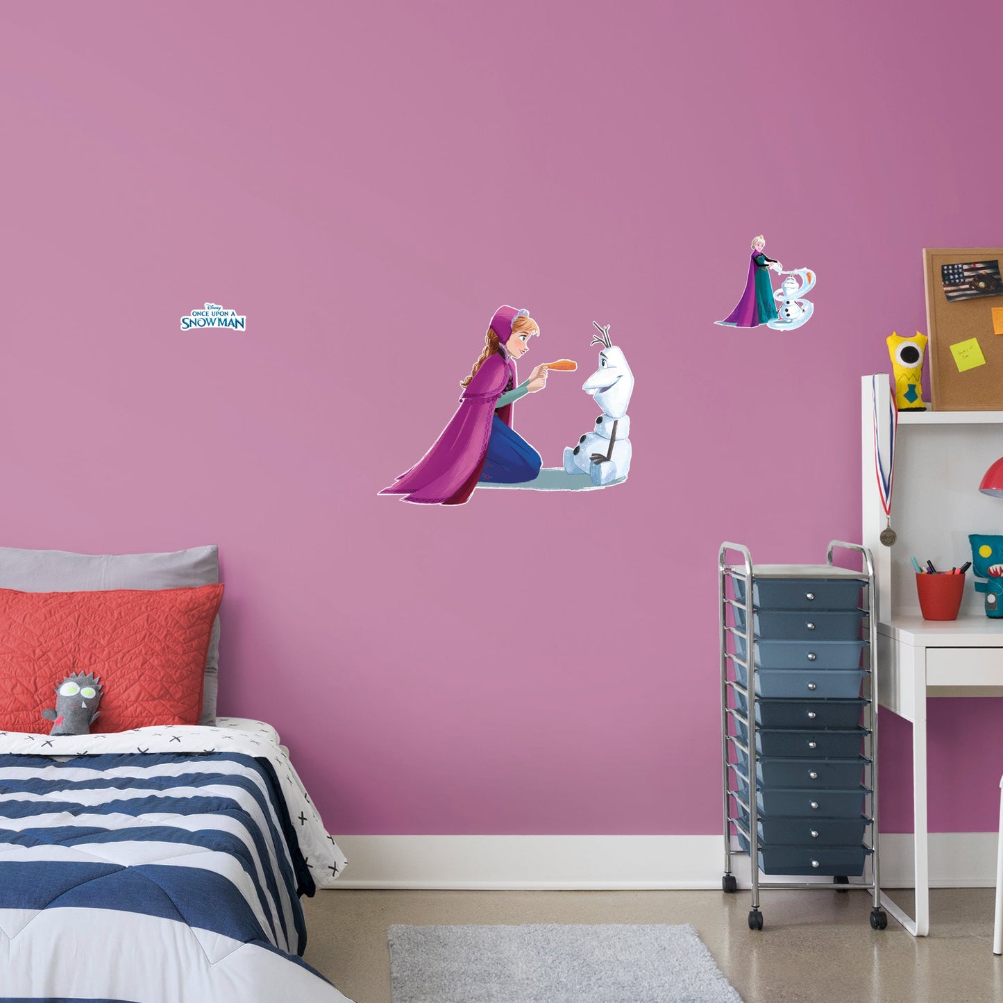 Olaf & Anna: Nose - Frozen - Once Upon A Snowman - Officially Licensed Disney Removable Wall Decal