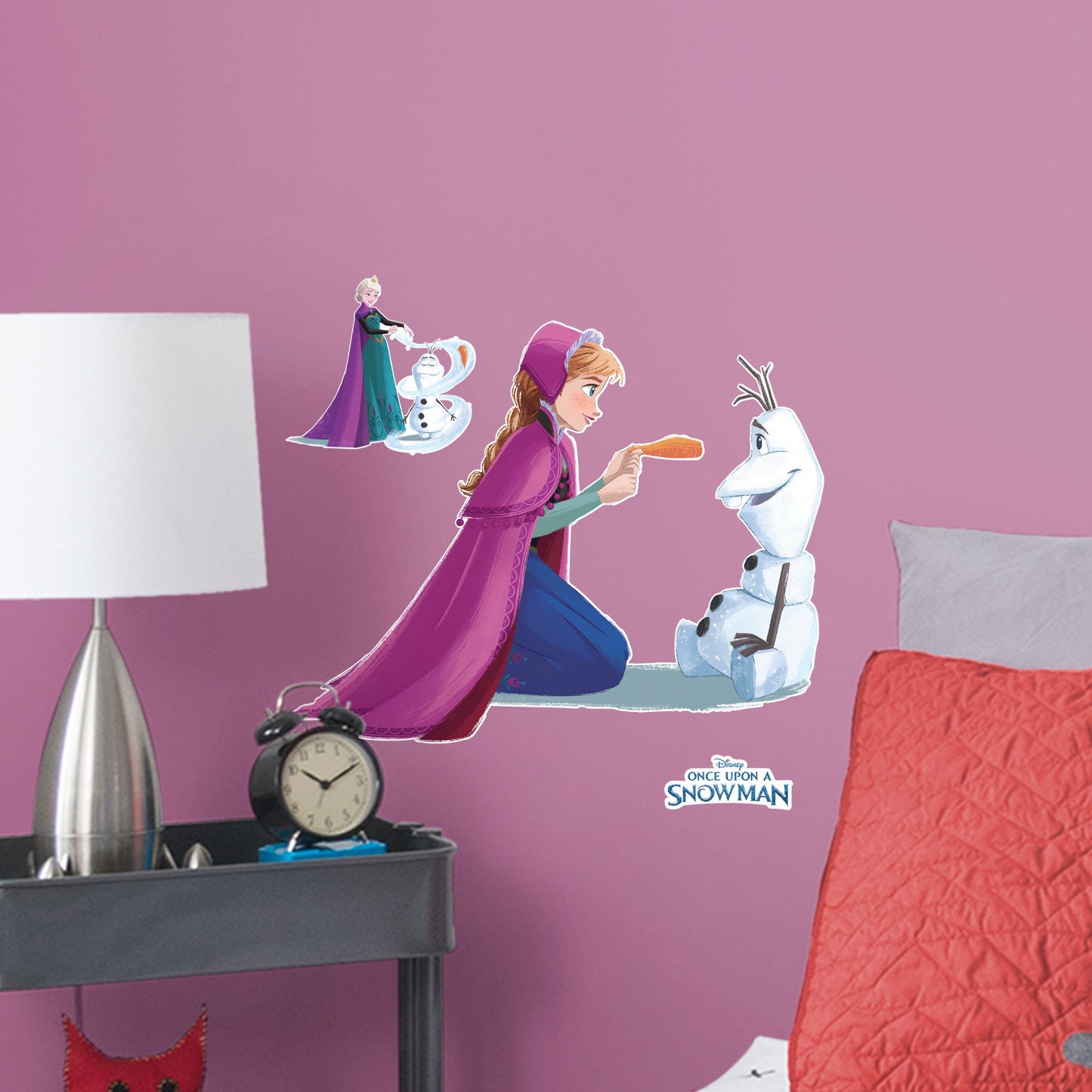 Olaf & Anna: Nose - Frozen - Once Upon A Snowman - Officially Licensed Disney Removable Wall Decal