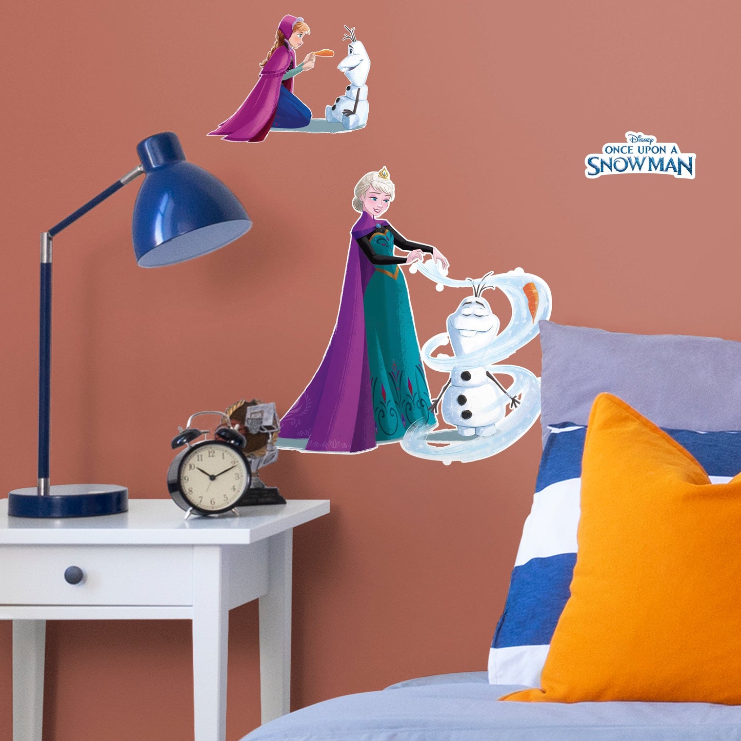 Olaf & Elsa: Frozen - Once Upon A Snowman - Officially Licensed Disney Removable Wall Decal