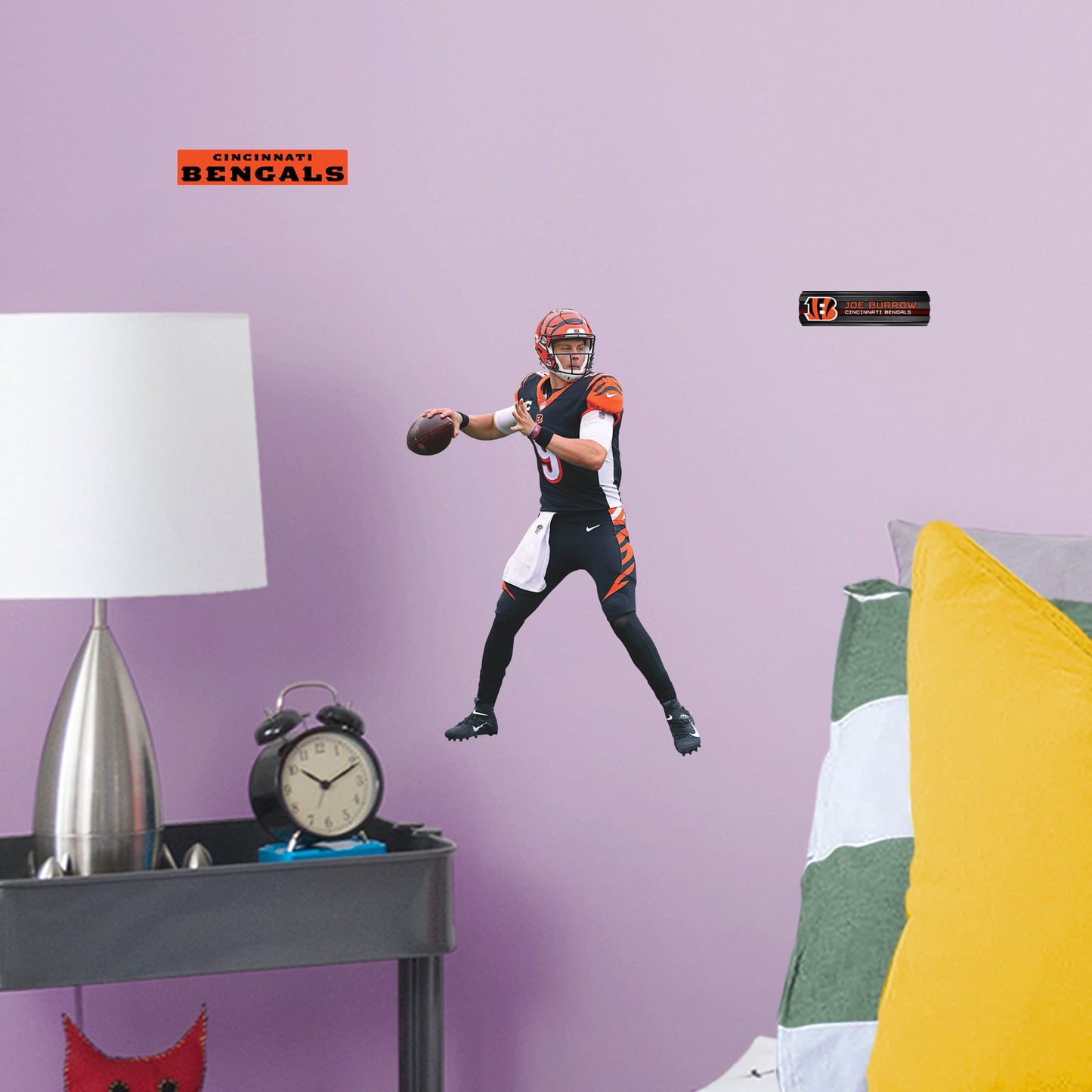 Joe Burrow: RealBig Officially Licensed NFL Removable Wall Decal