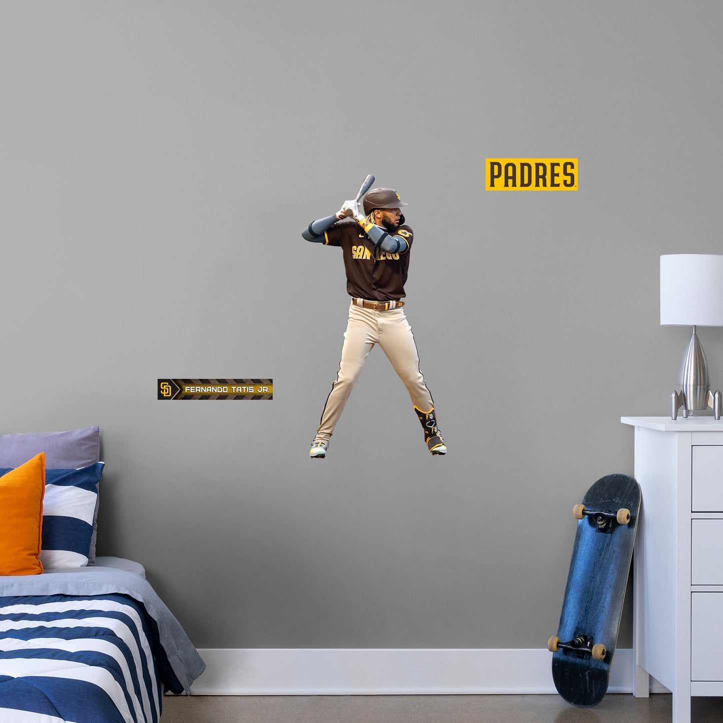 San Diego Padres: Fernando Tatis Jr. - Officially Licensed MLB Removable Wall Adhesive Decal