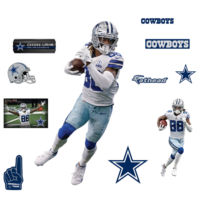 Dallas Cowboys CeeDee Lamb Officially Licensed NFL Removable Wall D