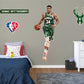 Milwaukee Bucks: Giannis Antetokounmpo 2021 75th Anniversary Limited Edition - Officially Licensed NBA Removable Adhesive Decal