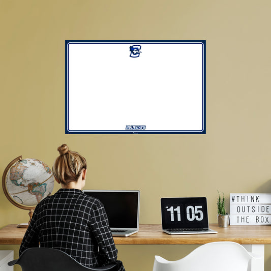 Creighton Blue Jays 2020 X-Large Dry Erase Whiteboard  - Officially Licensed NCAA Removable Wall Decal