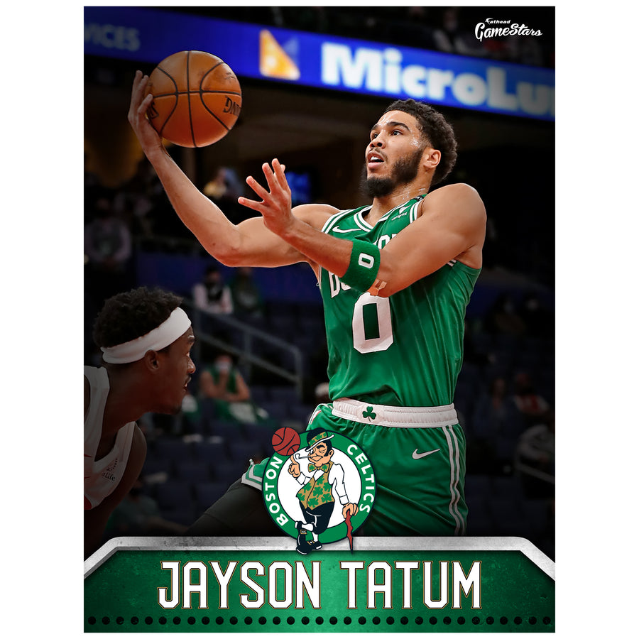 Jayson Tatum - GameStars Series - Peel & Stick Poster - Official NBA - Boston Celtics - Reusable Vinyl Wall Decal