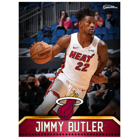 Miami Heat Jimmy Butler  GameStar        - Officially Licensed NBA Removable Wall   Adhesive Decal