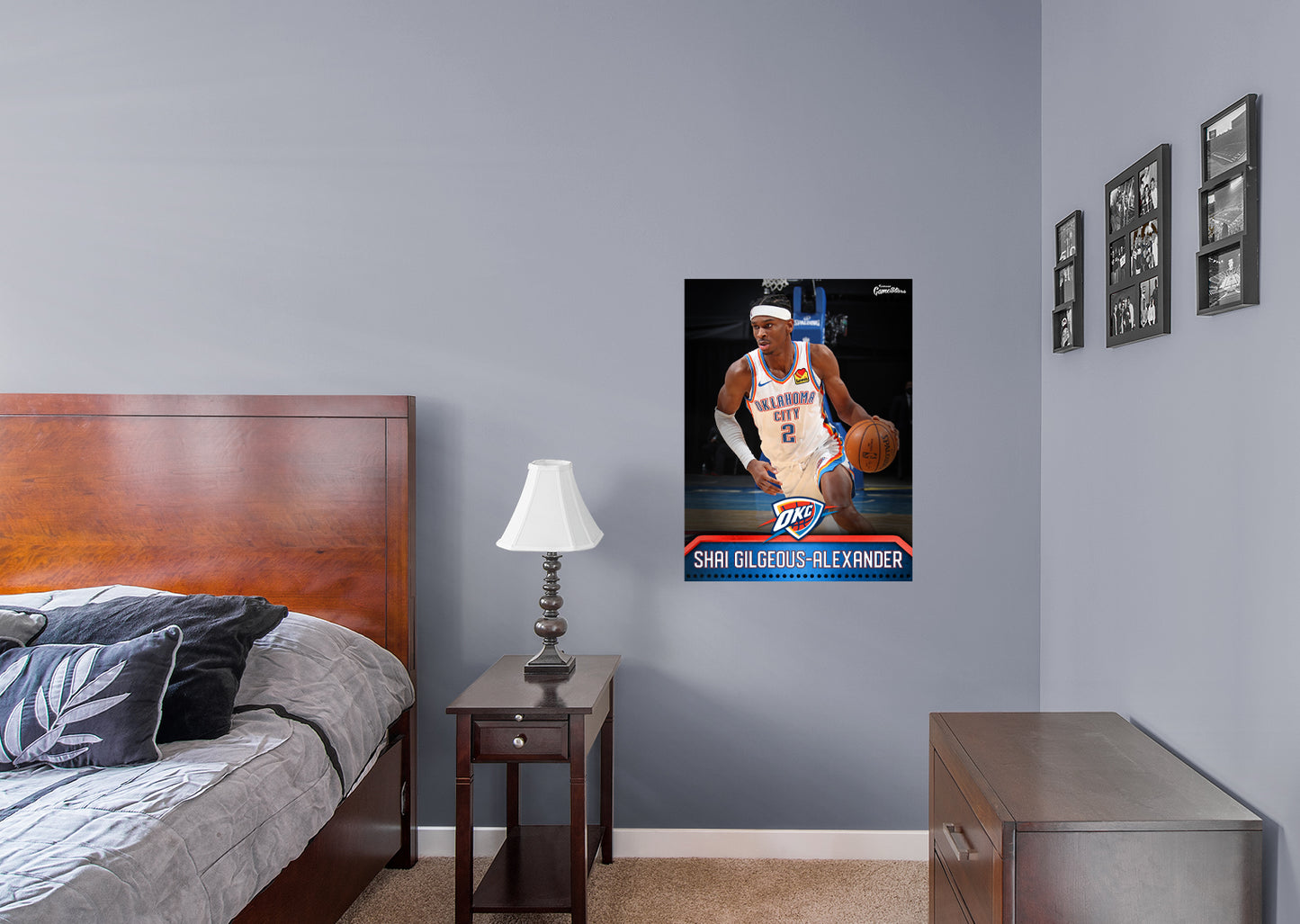 Oklahoma City Thunder Shai Gilgeous-Alexander  GameStar        - Officially Licensed NBA Removable Wall   Adhesive Decal