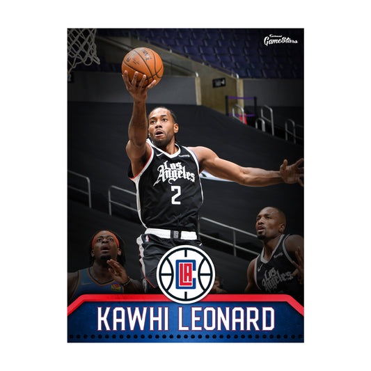 Los Angeles Clippers Kawhi Leonard 2021 GameStar        - Officially Licensed NBA Removable Wall   Adhesive Decal