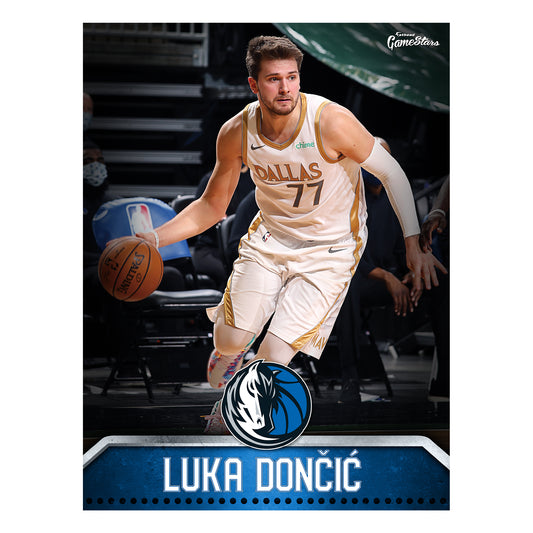 Dallas Mavericks Luka Doncic  GameStar        - Officially Licensed NBA Removable Wall   Adhesive Decal