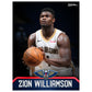 New Orleans Pelicans Zion Williamson  GameStar        - Officially Licensed NBA Removable Wall   Adhesive Decal
