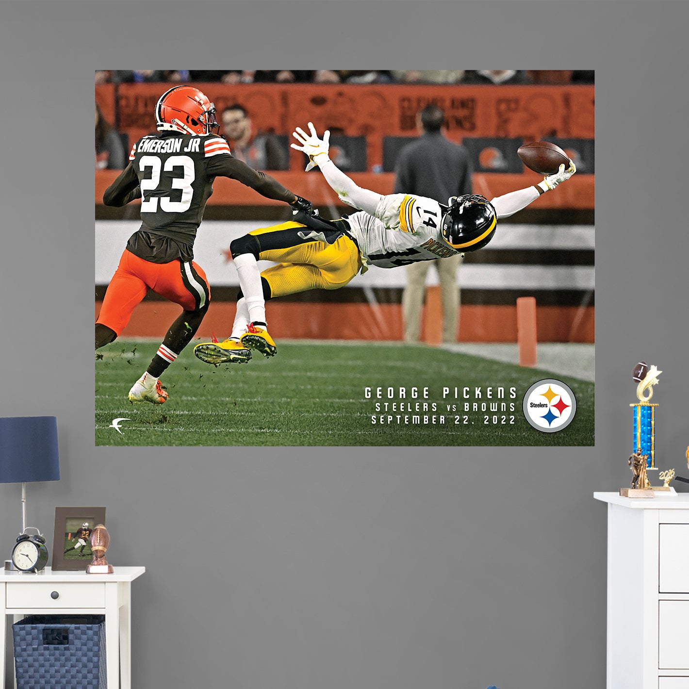 : Pittsburgh Steelers George Pickens One Handed Catch During a  Game In 2022 8x10 Photo Picture : Collectibles & Fine Art