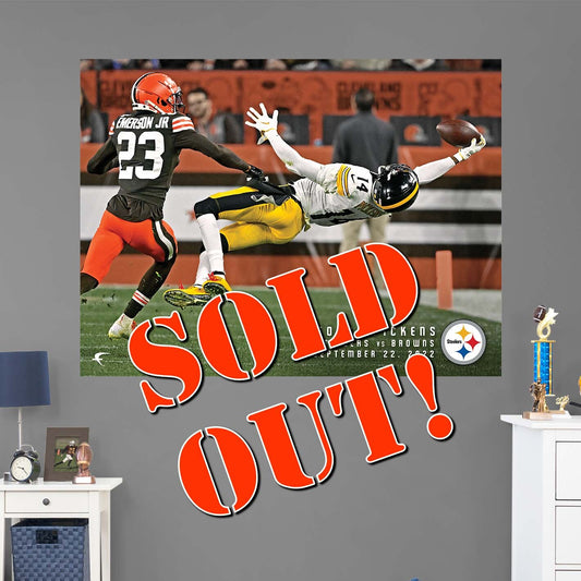 Pittsburgh Steelers: George Pickens 2022 Catch Poster        - Officially Licensed NFL Removable     Adhesive Decal