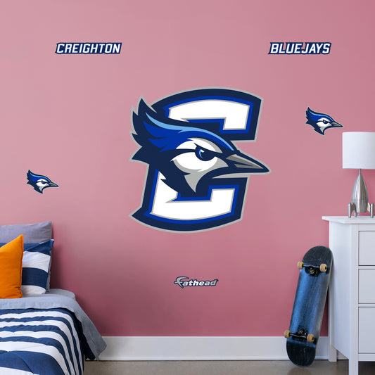 Creighton Blue Jays  RealBig Logo  - Officially Licensed NCAA Removable Wall Decal