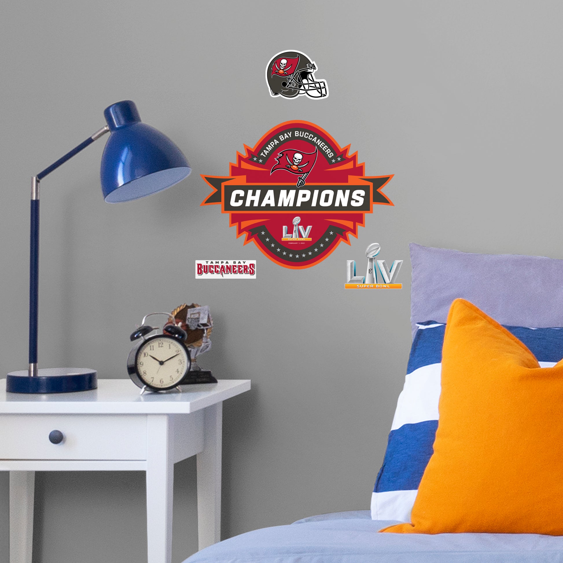 Tampa Bay Buccaneers NFL Super Bowl LV Champions Bottle Cap Wall Sign
