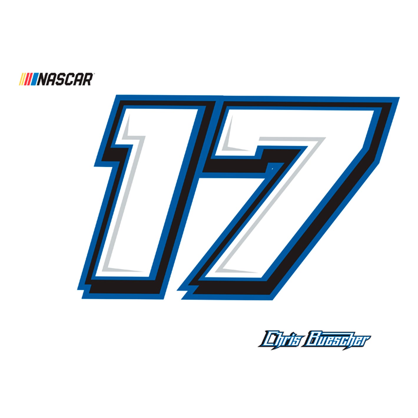 Chris Buescher #17 Logo - RealBig Collection - Official NASCAR - Roush ...