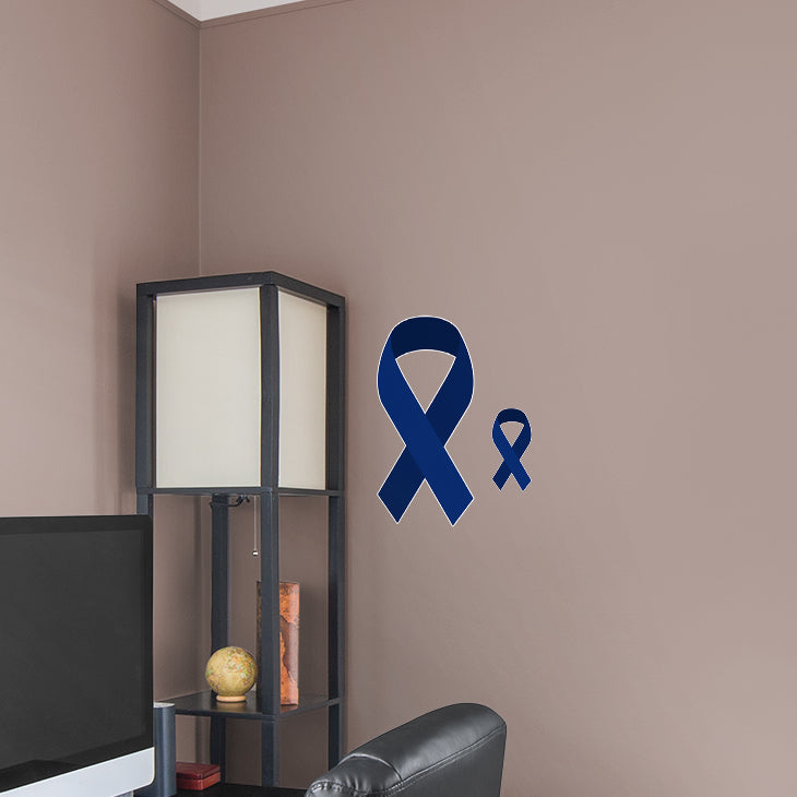 Large Colon Cancer Ribbon  + 1 Decal (8"W x 16.5"H)