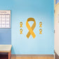 Colors of Cancer Ribbons: American Cancer Society Removable Wall Decal