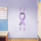 Colors of Cancer Ribbons: American Cancer Society Removable Wall Decal