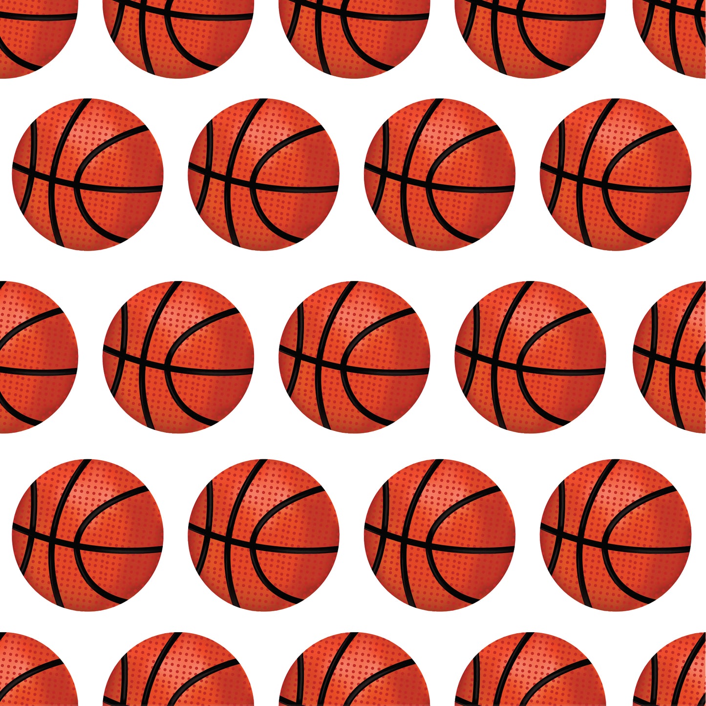 Let's Talk Basketball - White  - Peel & Stick Wallpaper