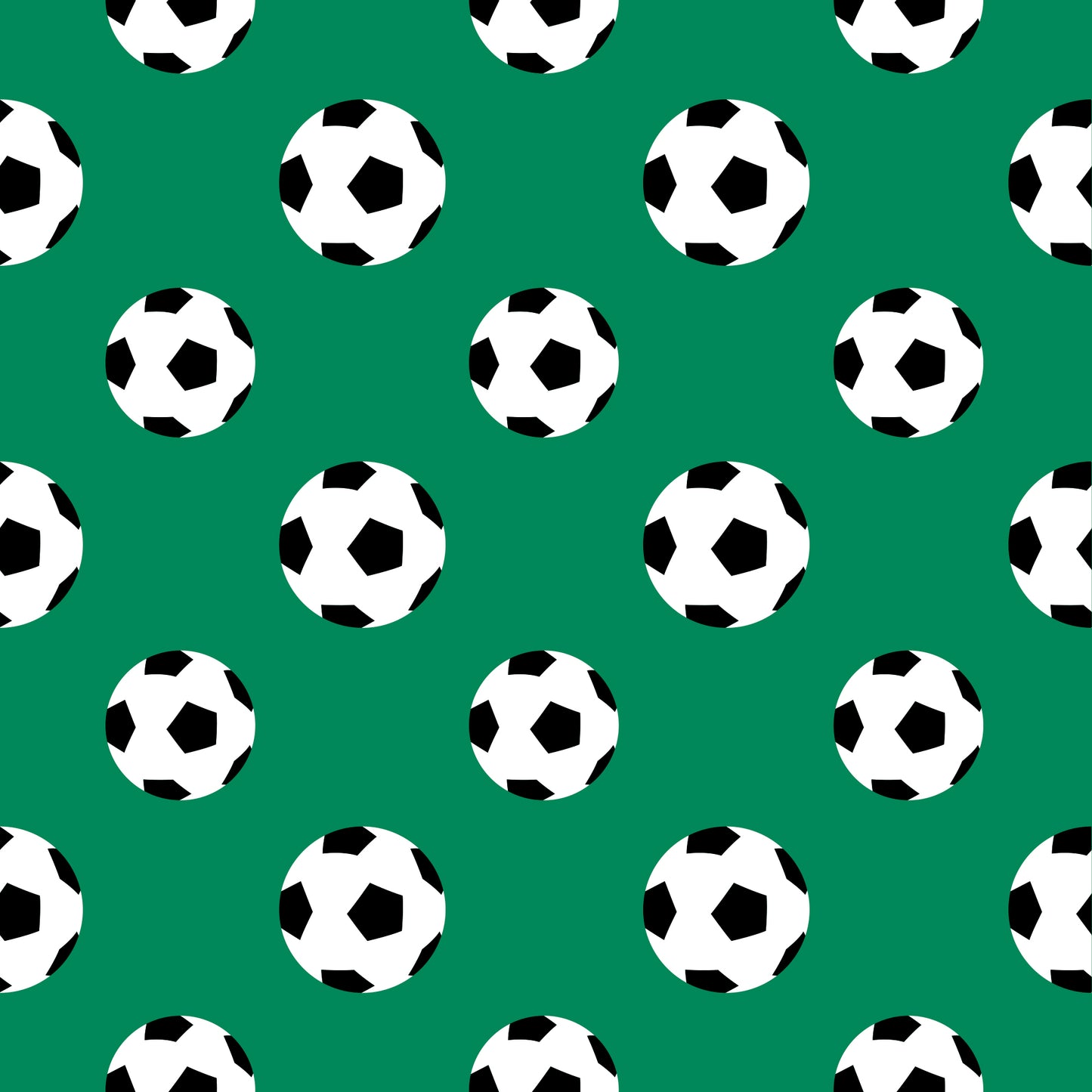 Made of Soccer - Dark Green  - Peel & Stick Wallpaper