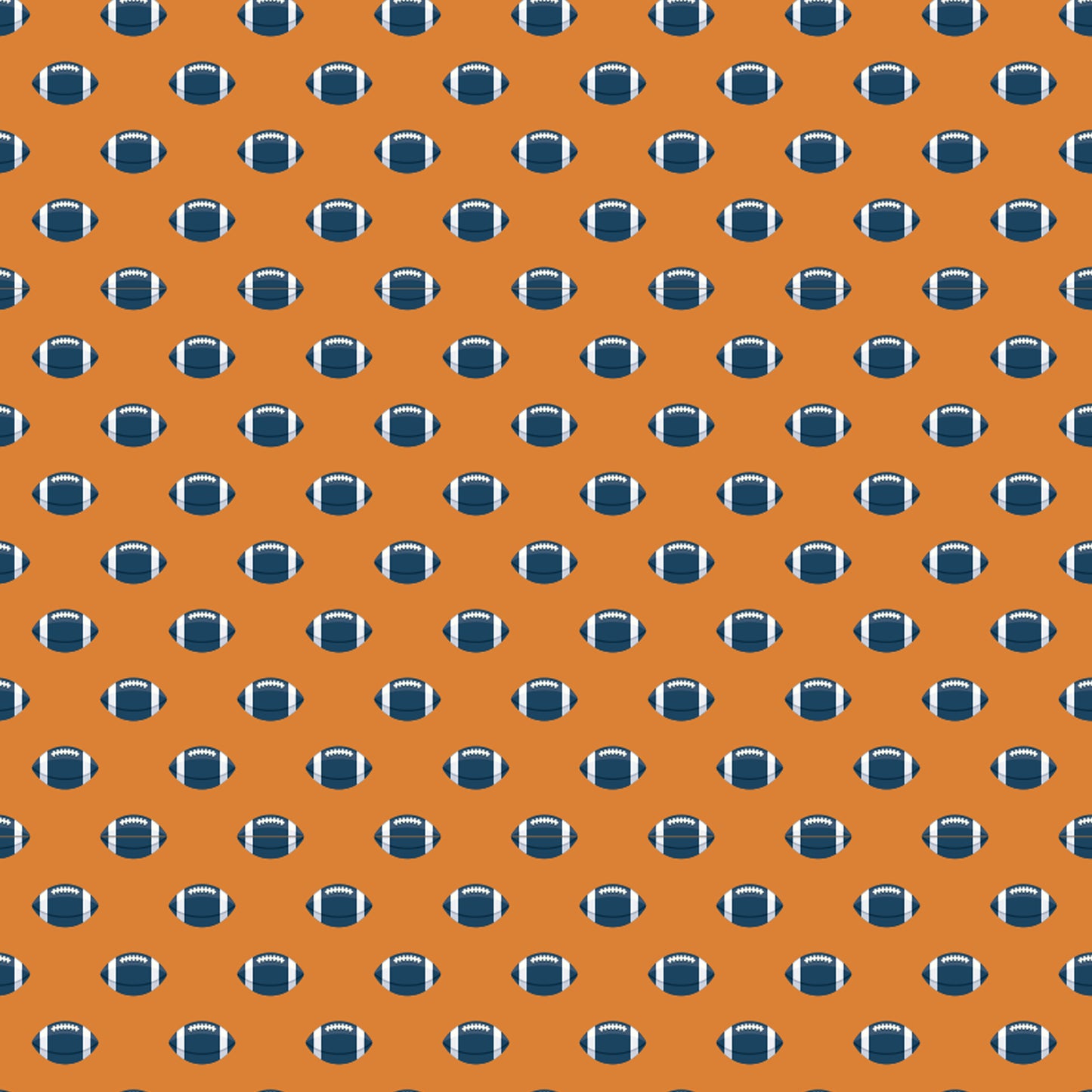 Give Me The Touchdown - Orange & Blue  - Peel & Stick Wallpaper