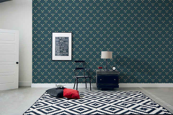 Hard Rock Croquet  - Peel & Stick Wallpaper