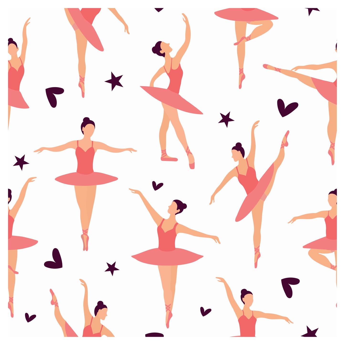 Spirited Ballet  - Peel & Stick Wallpaper