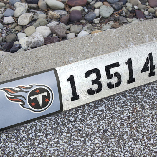Tennessee Titans:  Alumigraphic Address Block Logo        - Officially Licensed NFL    Outdoor Graphic