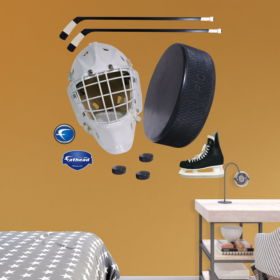 Sports: Hockey Assorted Graphics        -   Removable     Adhesive Decal