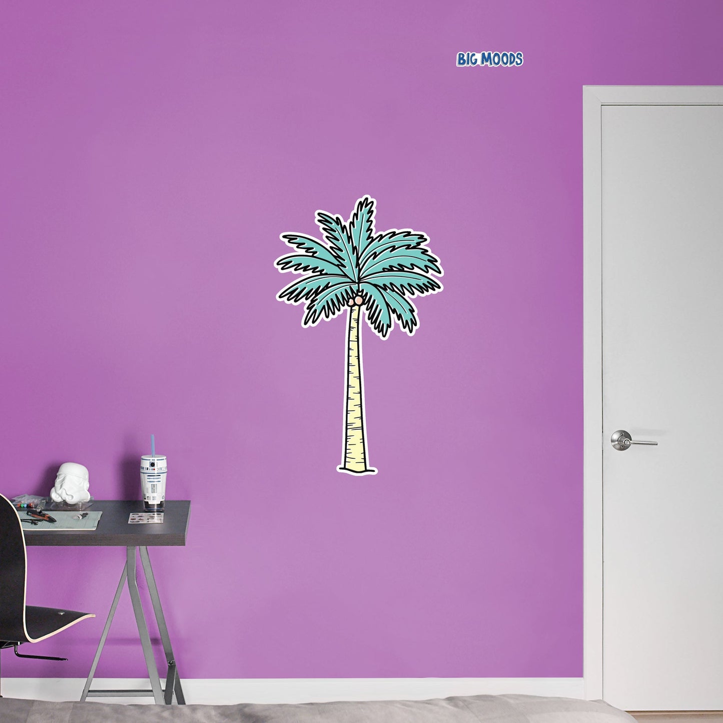 Palm Tree (Multi-Color)        - Officially Licensed Big Moods Removable     Adhesive Decal