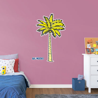 Palm Tree (Yellow)        - Officially Licensed Big Moods Removable     Adhesive Decal