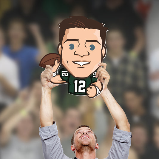 Green Bay Packers: Aaron Rodgers Emoji   Foam Core Cutout  - Officially Licensed NFL    Big Head