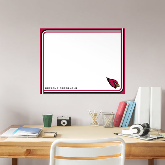 Arizona Cardinals:  Dry Erase Whiteboard        - Officially Licensed NFL Removable Wall   Adhesive Decal