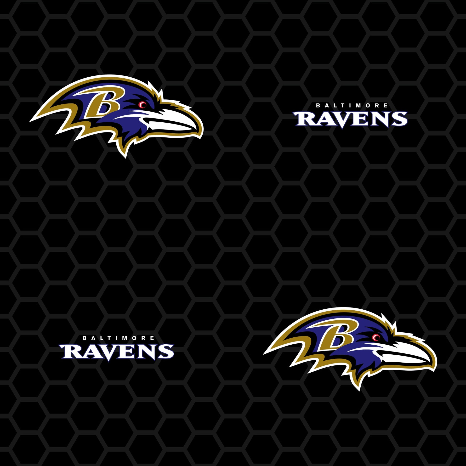Atlanta Hawks Logo 10.5' L x 24' W Peel and Stick Wallpaper Roll Fathead Color: Black, NFL Team: Baltimore Ravens