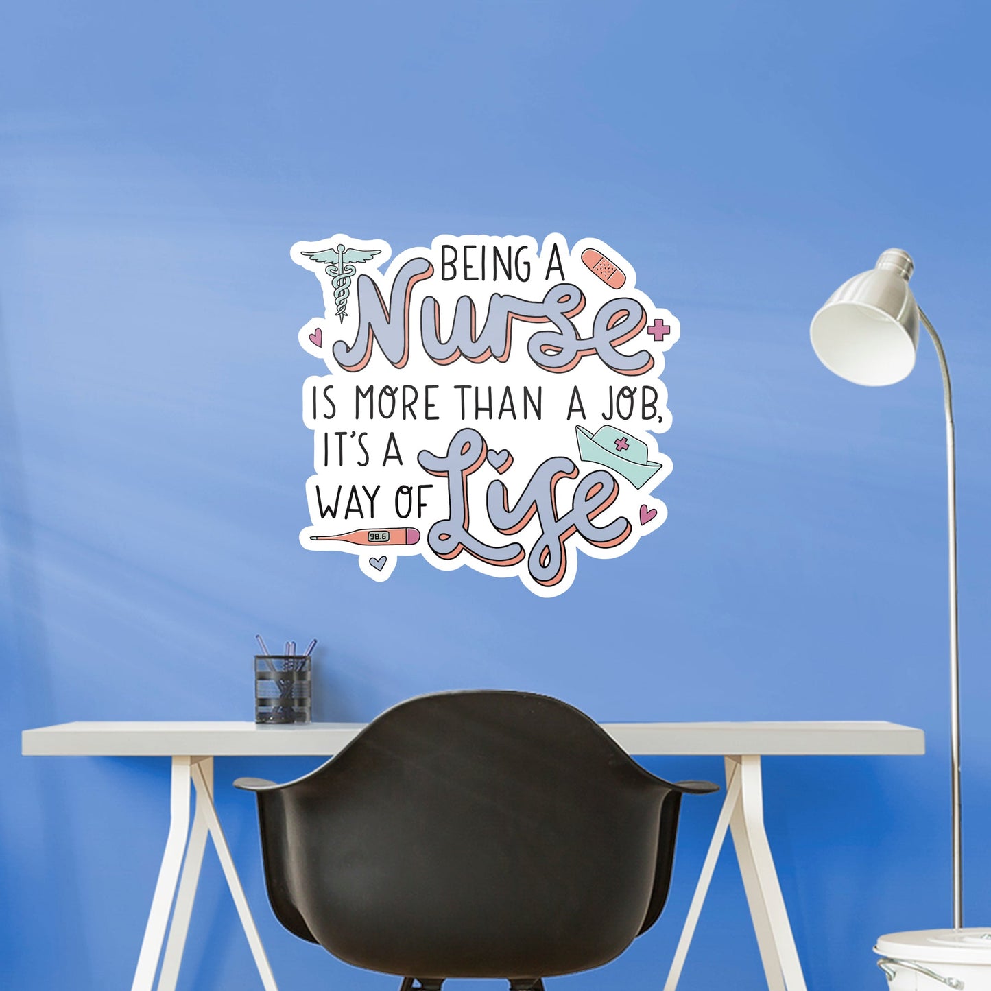 Nurse Quote        - Officially Licensed Big Moods Removable     Adhesive Decal