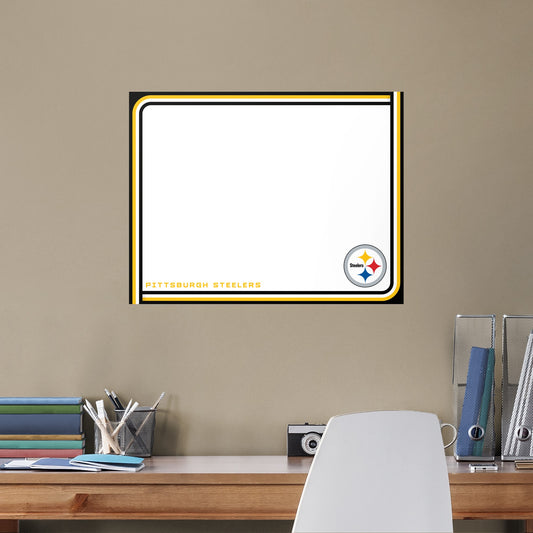 Pittsburgh Steelers:  Dry Erase Whiteboard        - Officially Licensed NFL Removable Wall   Adhesive Decal