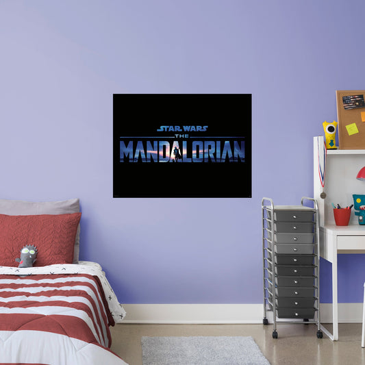 The Mandalorian 2:  Logo Mural        - Officially Licensed Star Wars Removable Wall   Adhesive Decal