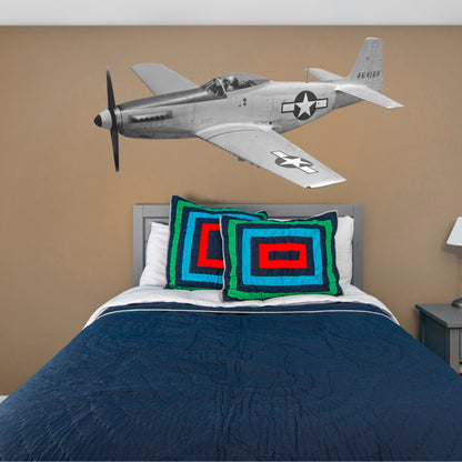 U.S. Air Force: P-51 Mustang Icon        - Officially Licensed Air Force Removable     Adhesive Decal