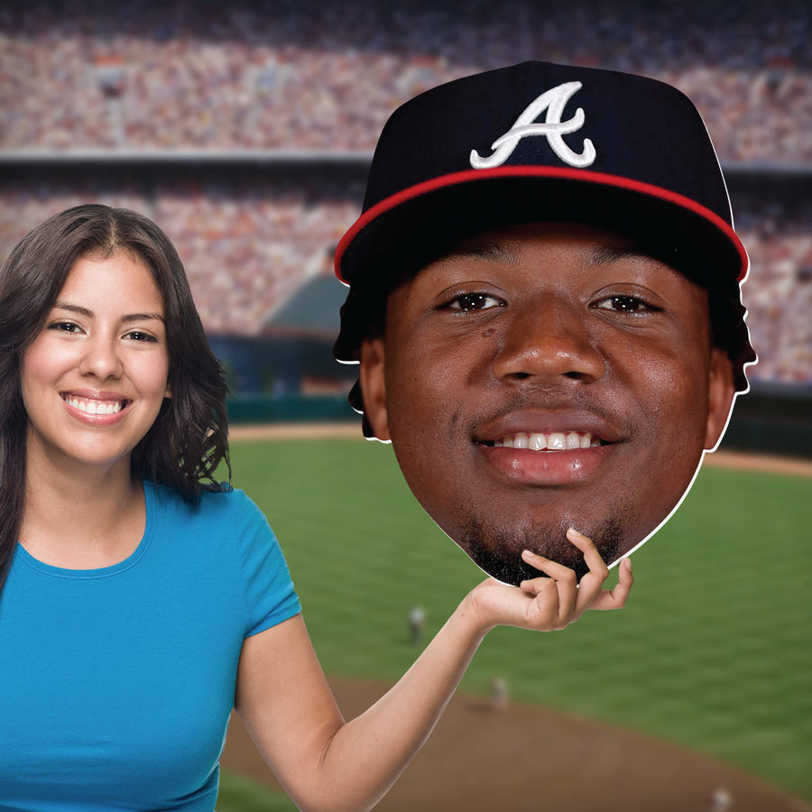 Ronald Acuña Jr. - Big Head - Official MLB - Atlanta Braves - Foam Core Cutout
