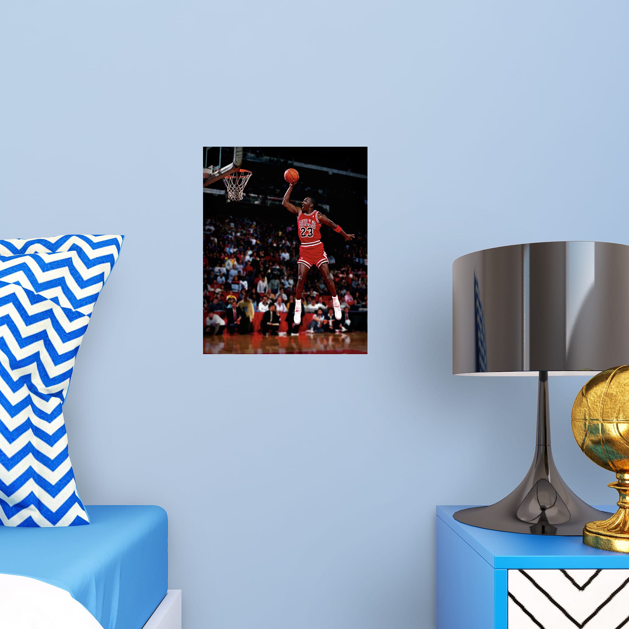Cc Fathead Michael Jordan - Dunking Mural - Peel & Stick Poster - Official NBA ...