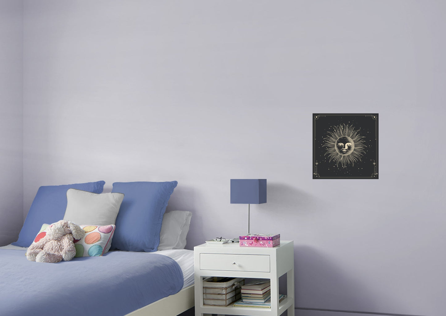 Moon Phases:  Moonlight Murals Sunshine        -   Removable Wall   Adhesive Decal